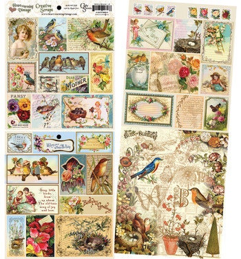 Birds and Blossoms Creative Scraps (Double Sided) CS08-DS