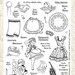 Lets Hang Out SL42 Clear Art Stamp Vintage Set
