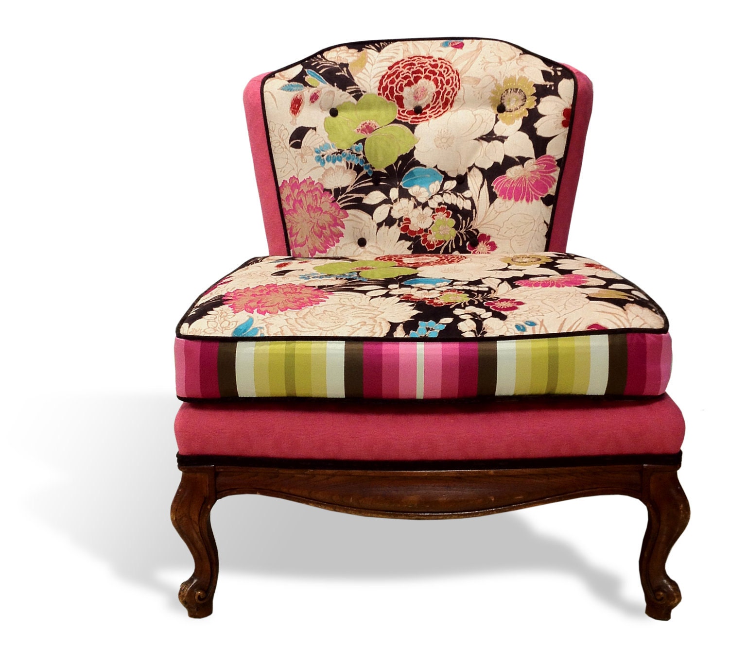 theSamantha Slipper Chair - Redressed with floral attitude