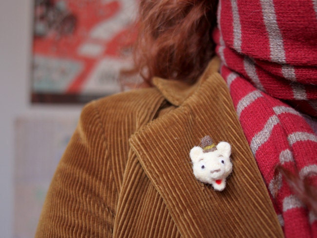 J E A N - P I E R R E - needle felted brooch