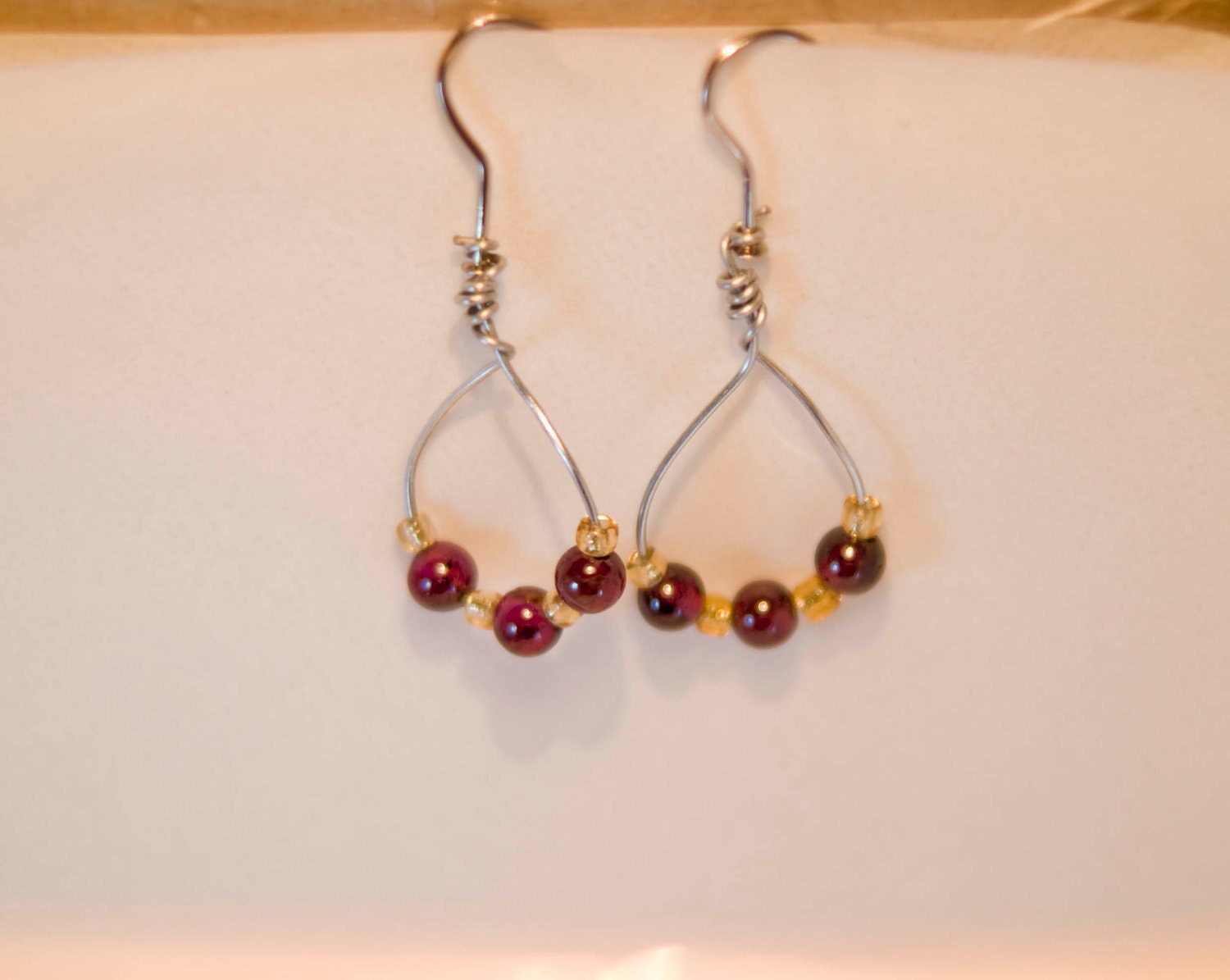 Ruby Garnet Earrings
