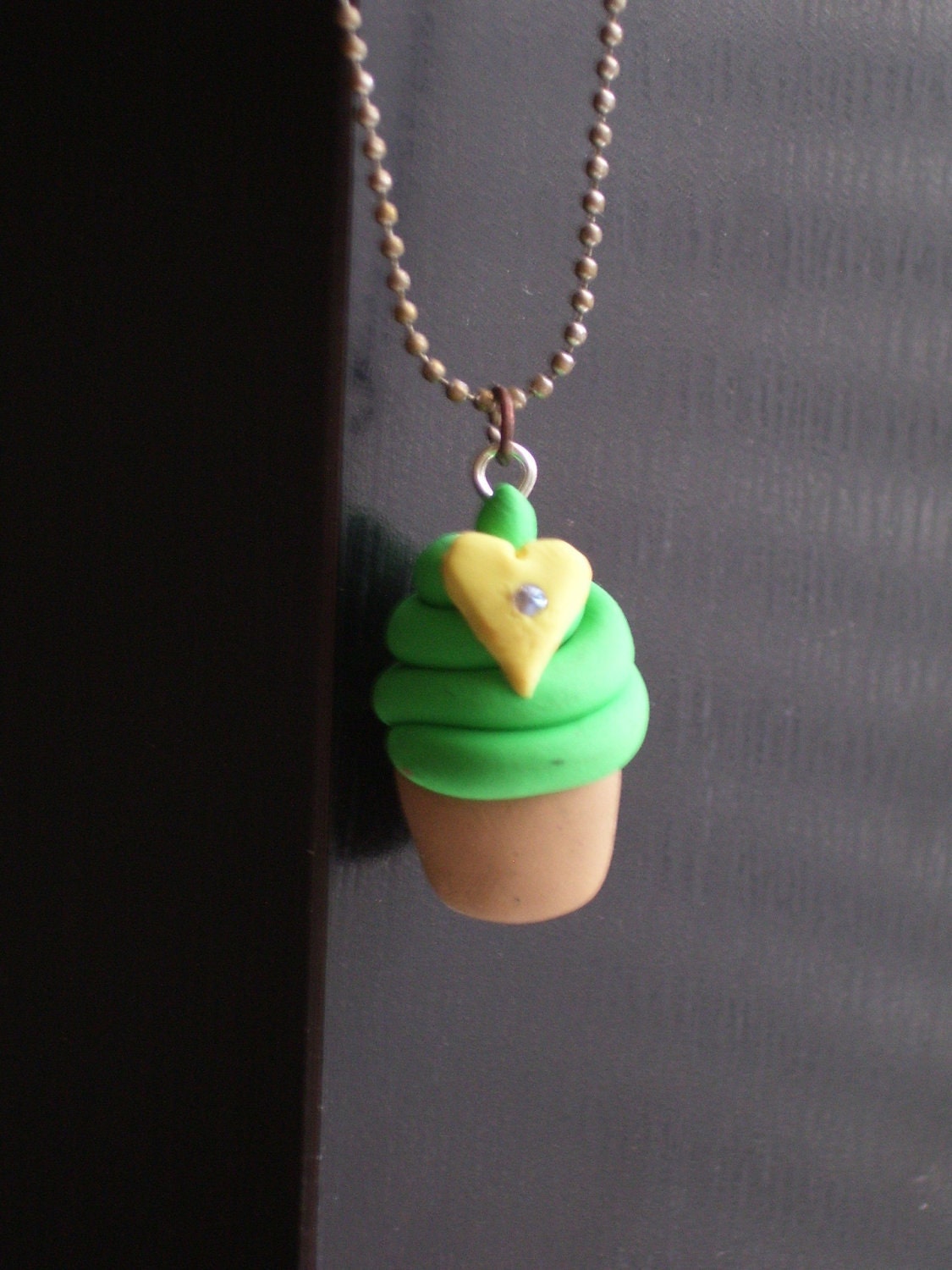 Mint Green Cupcake Charm