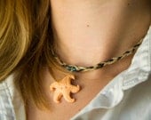 Hippie Starfish Braided Hemp twine Necklace