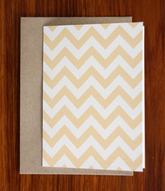 Yellow Chevron Card