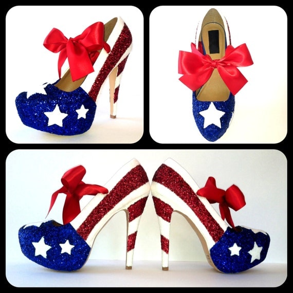 Miss America Glitter High Heels