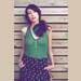 Pistachio green stripes or pink strawberry punch zebra print - cotton tank top