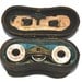 Antique mother of pearl opera glasses with original leather case -Sale
