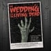 Vintage Zombie Movie Poster Wedding Program / Save the Date - Printable