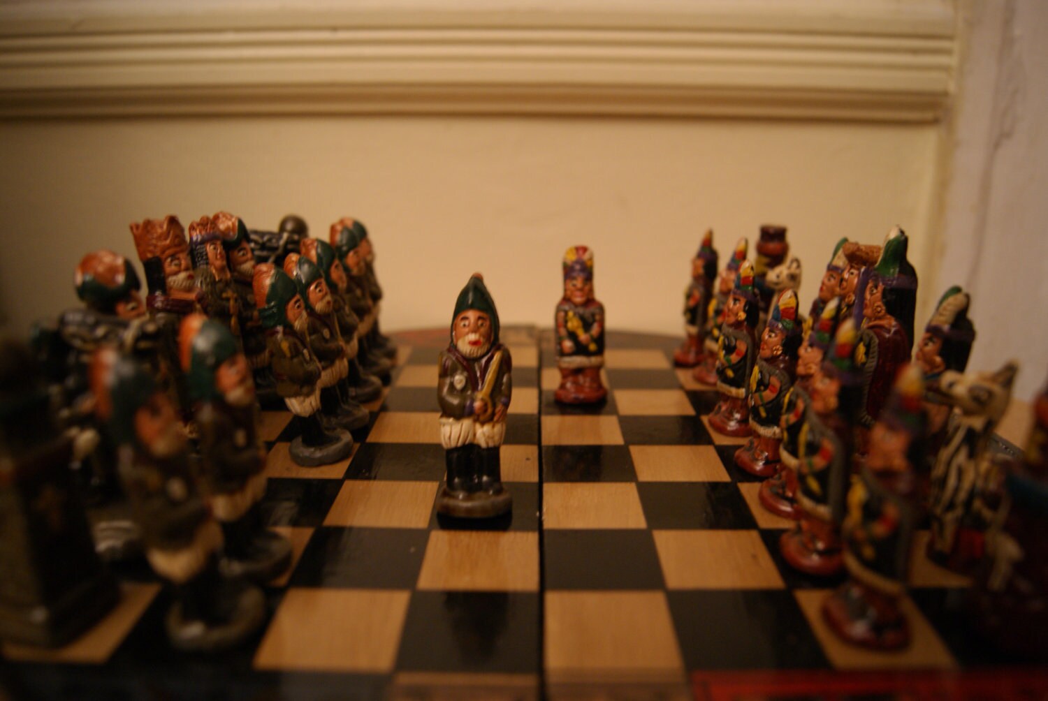 Spaniards vs Incas Chess board