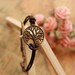 Wishing tree bracelet,retro bronze tree bracelet,brown true leather bracelet---B034