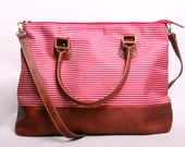 Red Stripe Leather Bag