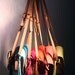Cross Body Leather Bag in Nude and Dusty Pink