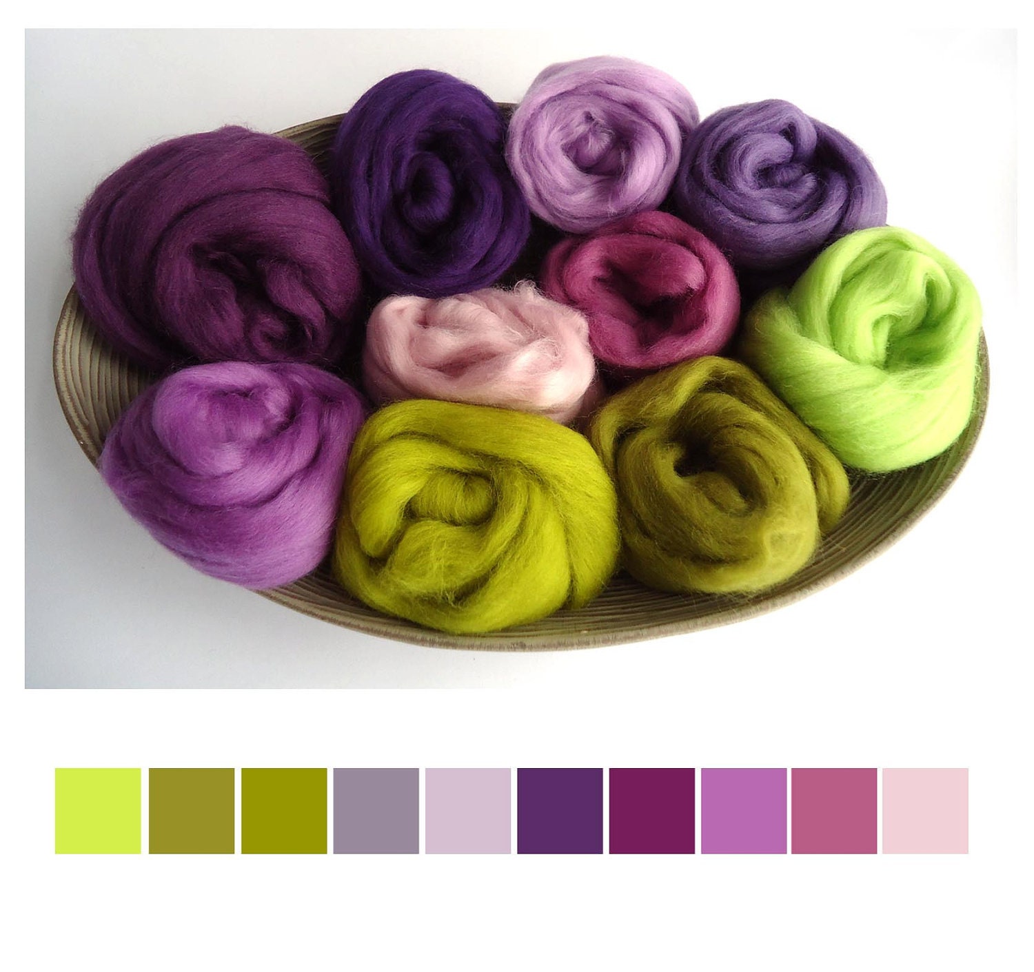Merino Wool - Spinning - Needle Felting  - 100g - 3.5oz - UK - HEATHERY HILLS