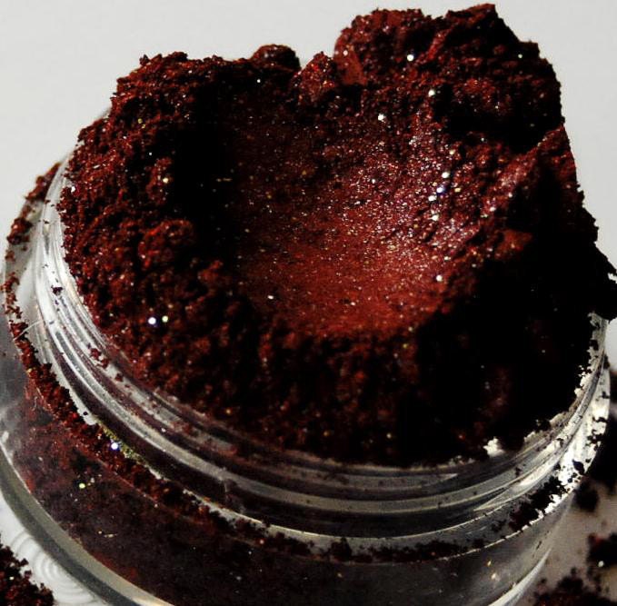 Deathstar - Glitter Loaded Dark Red Mineral Eyeshadow - 10 Gram Sifter Jar - SMASH