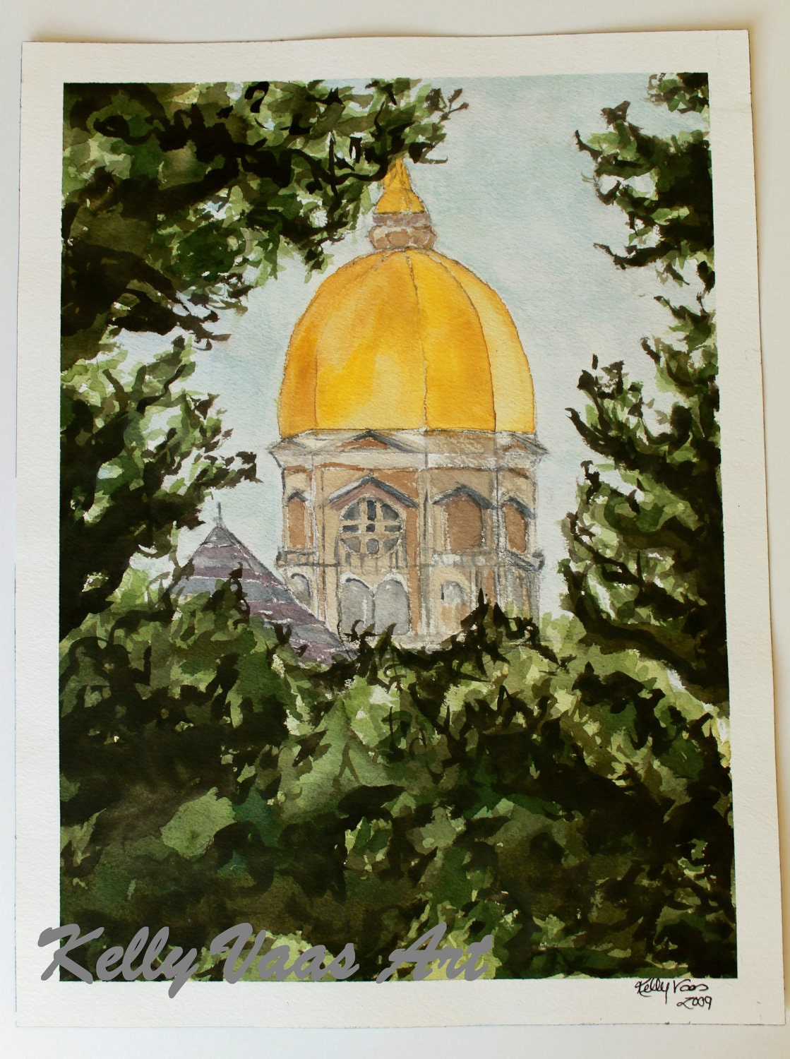 Notre Dame Dome, University of Notre Dame Print