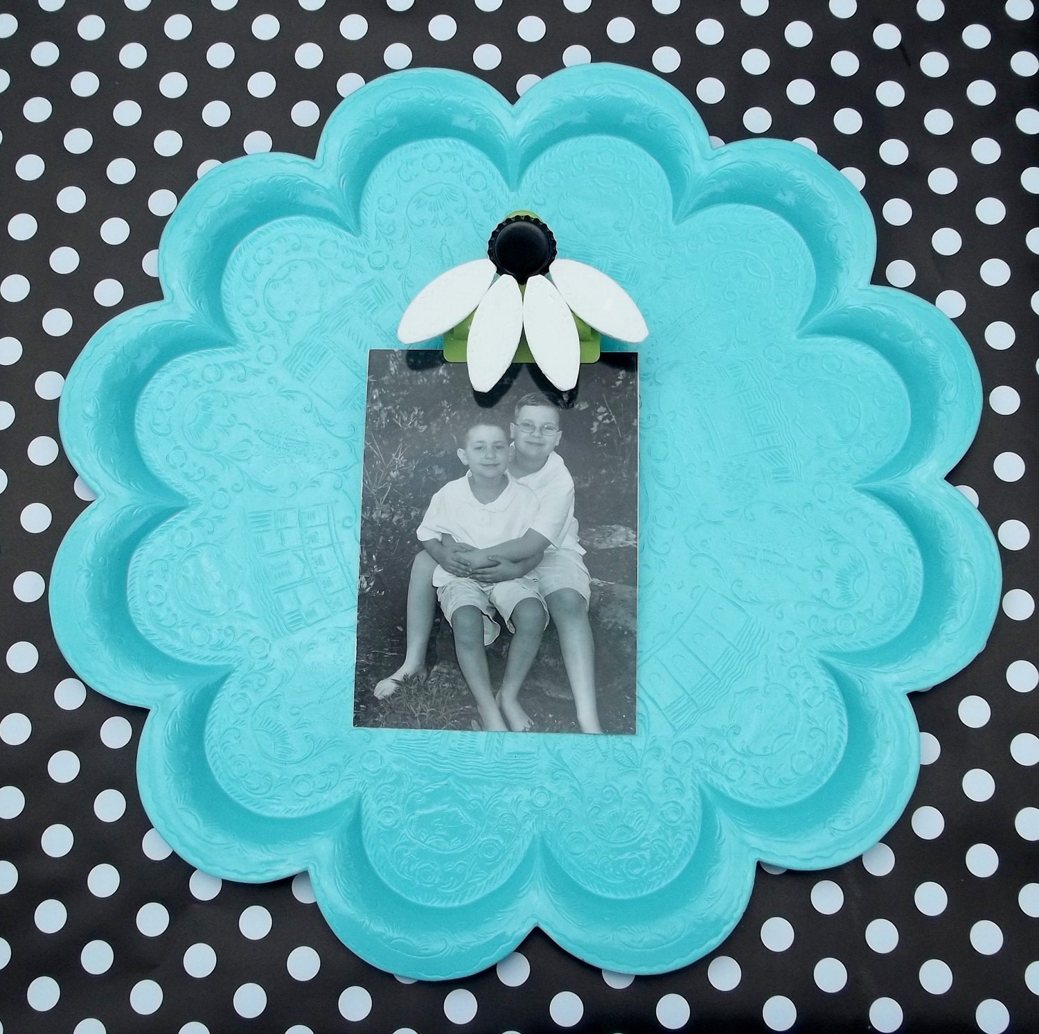 Picture Art Display For Her Upcycled Large Flower Wall Hanging Memo Board Girls Room Flower Power Retro Decor