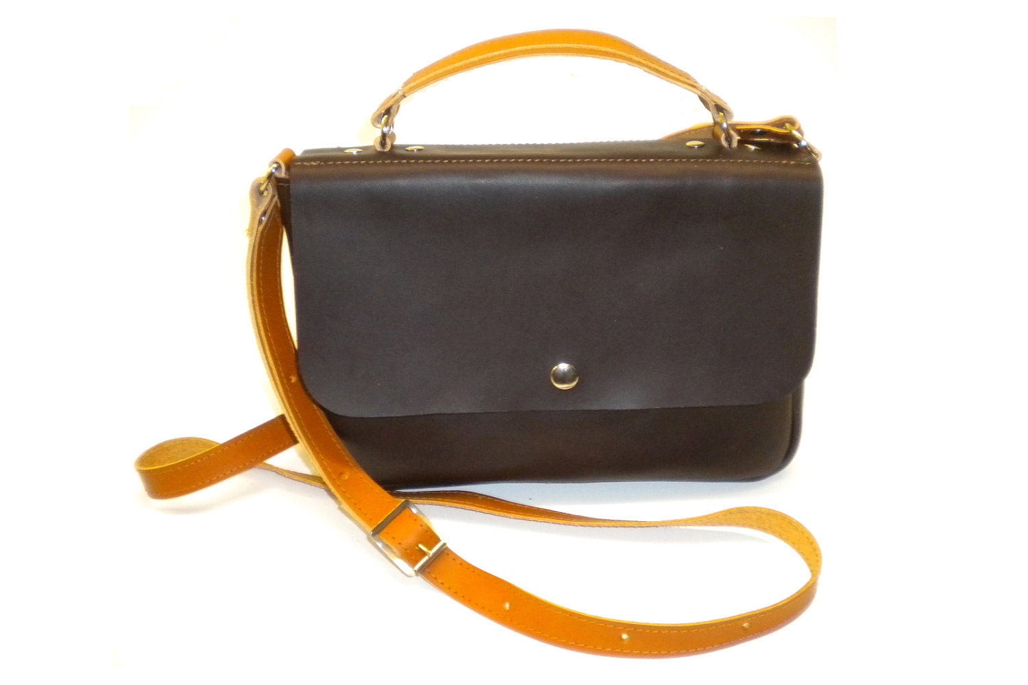 Leather Lady Satchel Palmero Black