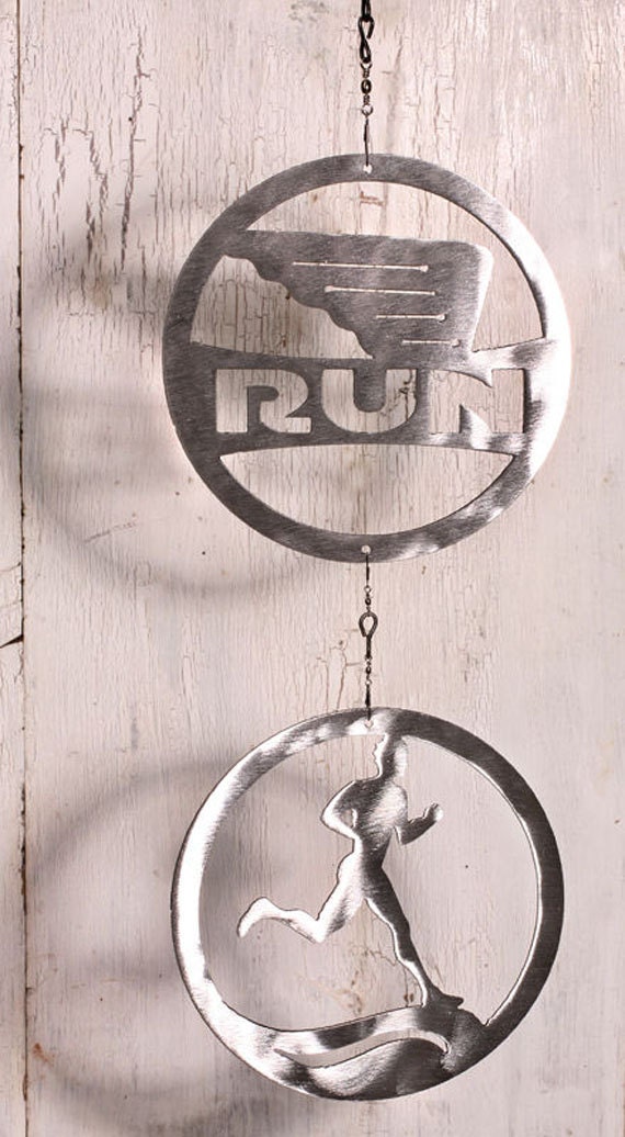 Running Art Girl or Guy, Double Runner Wind Chain