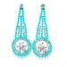 Beautiful One of a Kind Design Rhinestone Earrings