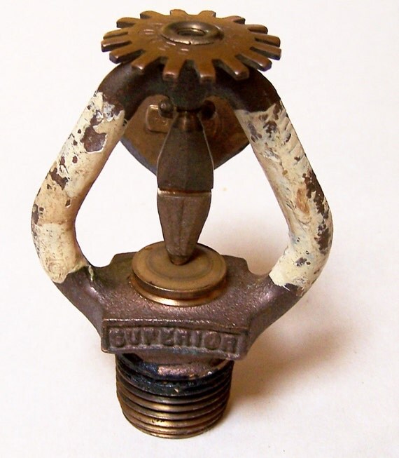 Vintage salvage brass sprinkler head by TsVintageWares on Etsy