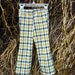 Vintage Adorable Plaid Baby Bellbottoms 12-18 months