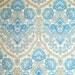Victorian Vintage Wallpaper Roll - Blue Fancy Retro Style 1960s 1970s Europe - A Full Roll 10m