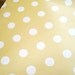 Yellow White Dot Vintage Wallpaper - Cute Retro 1970s Europe - One Yard
