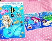Siren mermaid sticker sheet