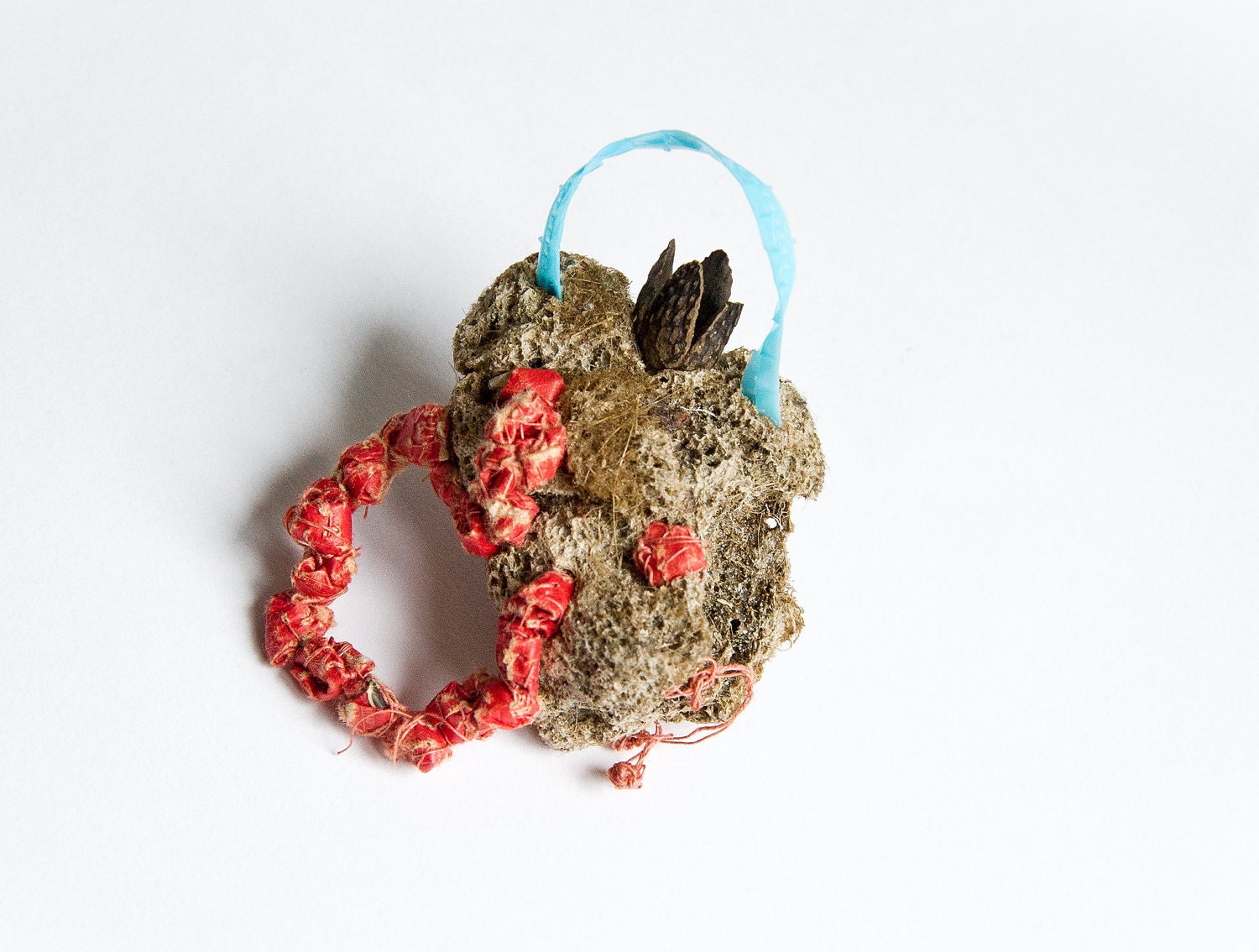 Upcycled brooch cames from beach