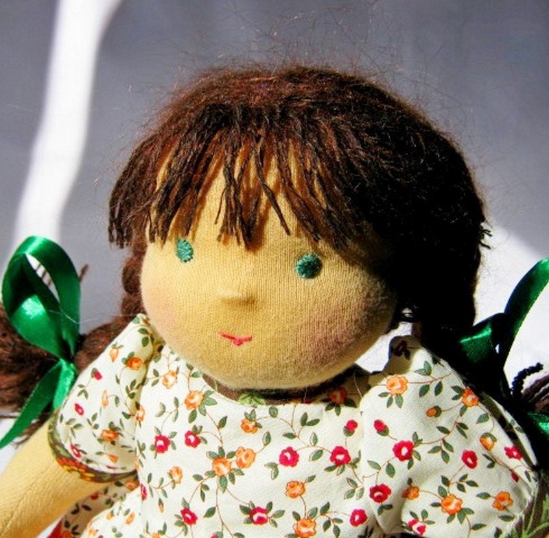Waldorf doll, ready for sale and shipment, Viola 13-inch -organic dolls Steiner- a gift to daughter- ready for sale and shipment
