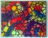 Psychedelic Aboriginal Painting - 16x20 - Mela - Colorful Abstract