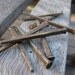 25 Salvaged Square Nails - Reclaimed Nails - Old Nails - Cut Nails