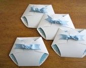 Handmade Baby Shower Invitation - Diaper Shape