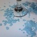 Light blue confetti stars- embellishments, envelopes or table decoration