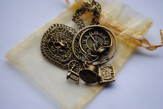 Once Upon A Time Rumbelle (Rumplestiltskin/Belle) Charm Necklace