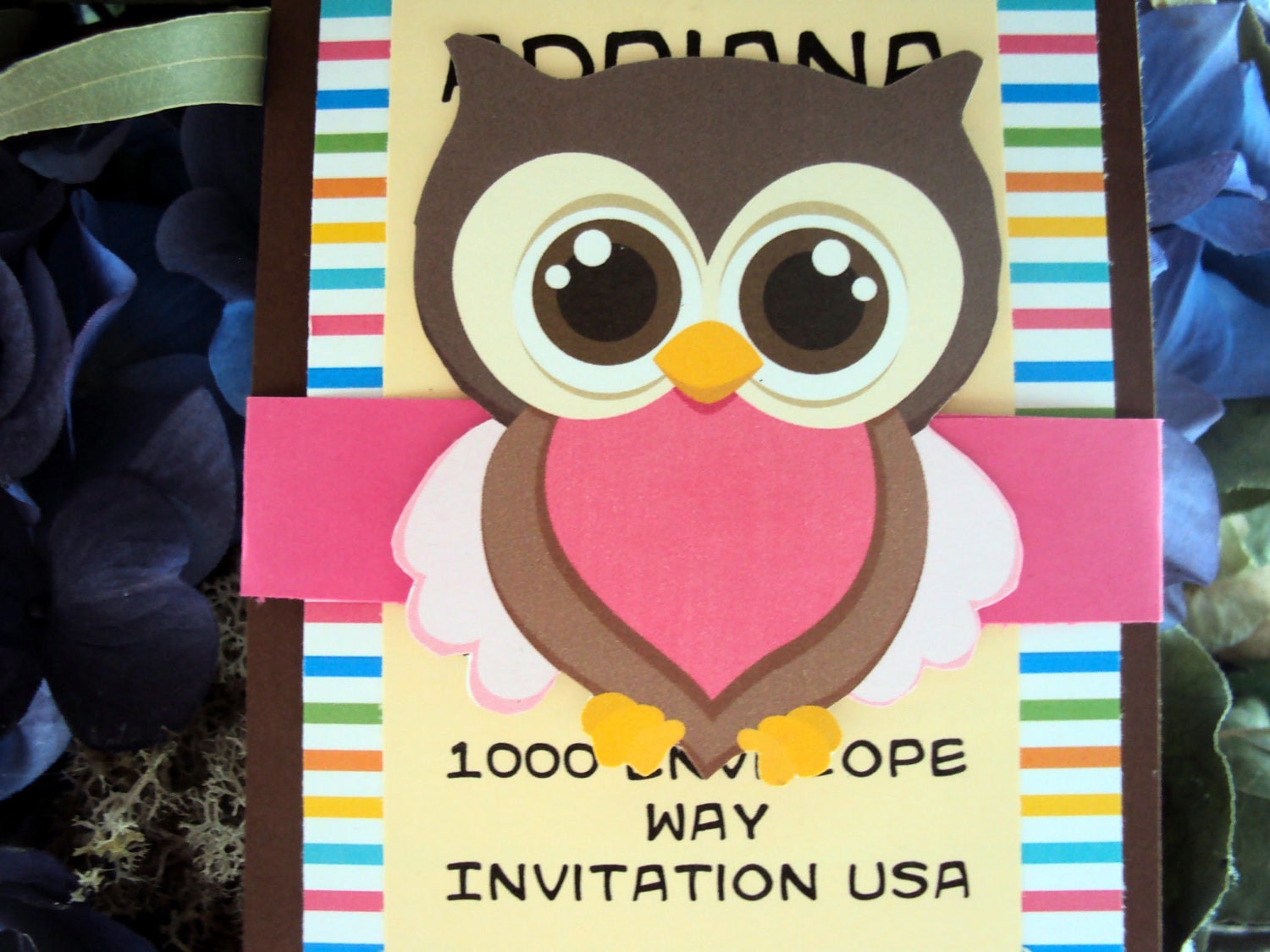 Owl Birthday Invitations,Childrens Birthday Invitations