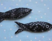 Felt food : grey fish