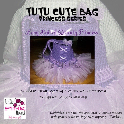 Tutu Cute Bag: Long Haired Beauty Princess -CUSTOM