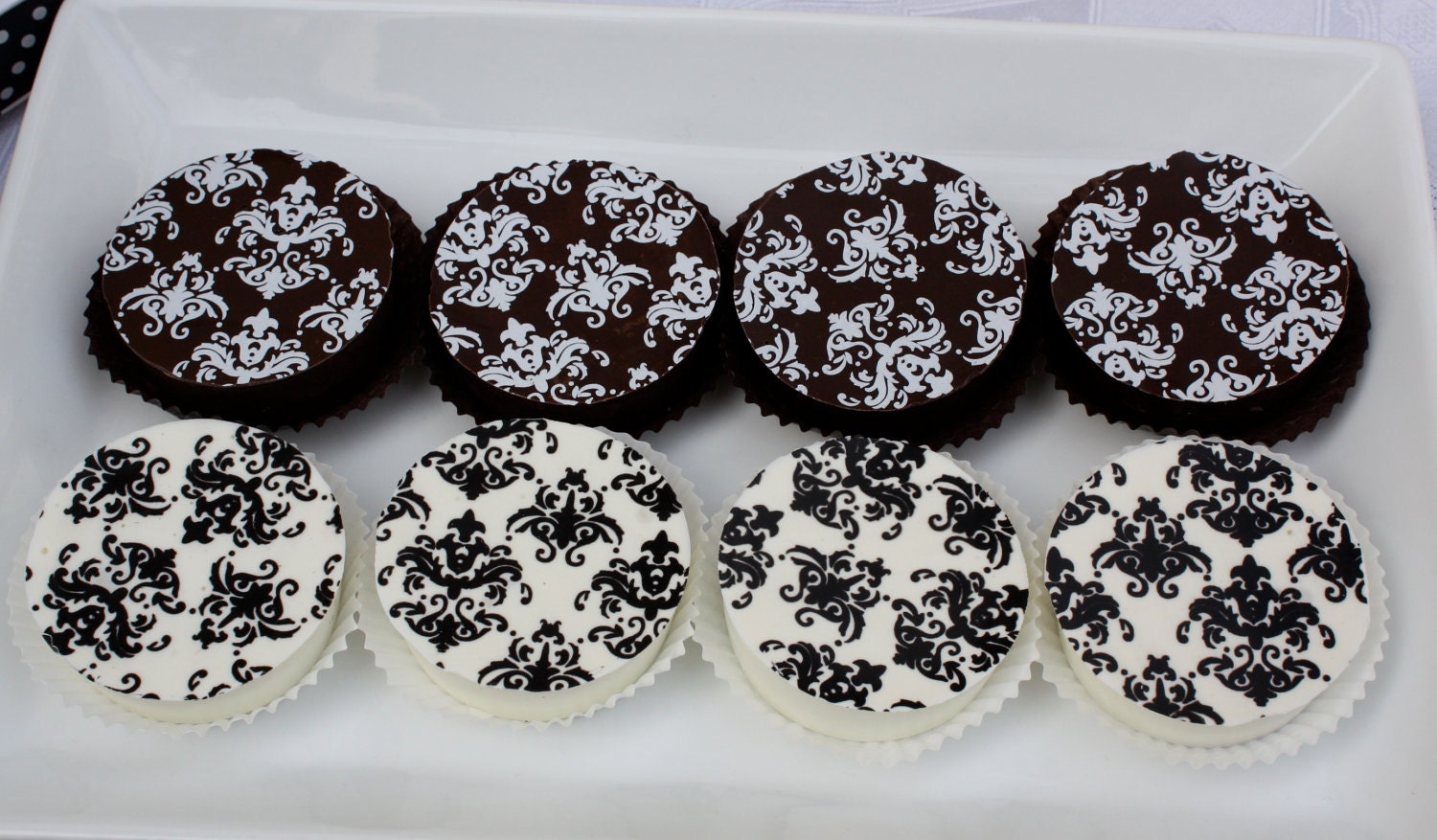 Damask Chocolate Covered Oreos