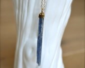 Kyanite Gold Simple Necklace