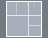 Photographers Template, Storyboard, Blog Board, Digital Template, Photo Collage - 12 x 12 - No.10