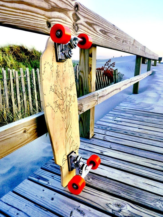 Longboard Trucks On Skateboard