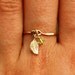 Gold ring - ANY SIZE -14k gold filled, gold leaf, peridot ring gold, thin ring, stacking ring, hammered gold ring