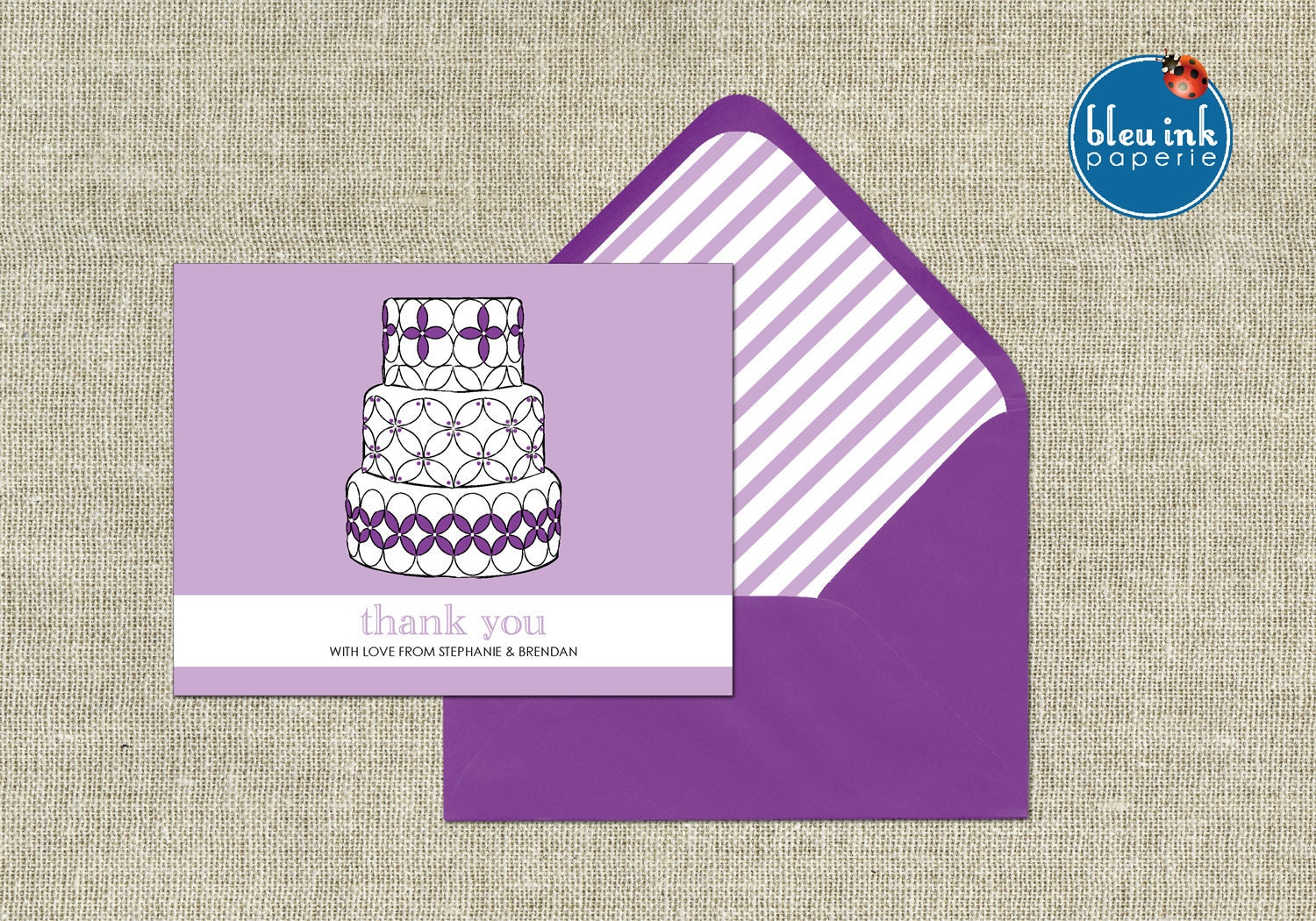 Bridal Shower:  Thank You Notes - 4.25 X 5.50"