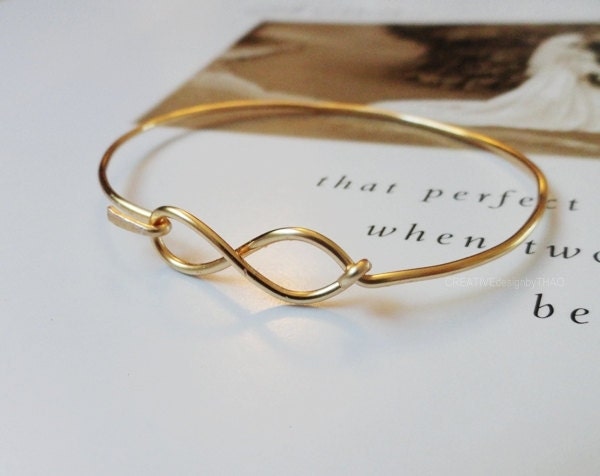 Dainty Gold INFINITY Bracelet
