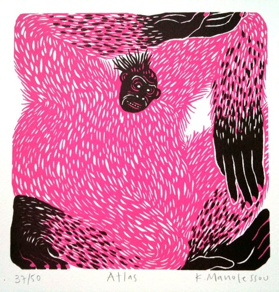 Atlas limited edition screenprint 37/50