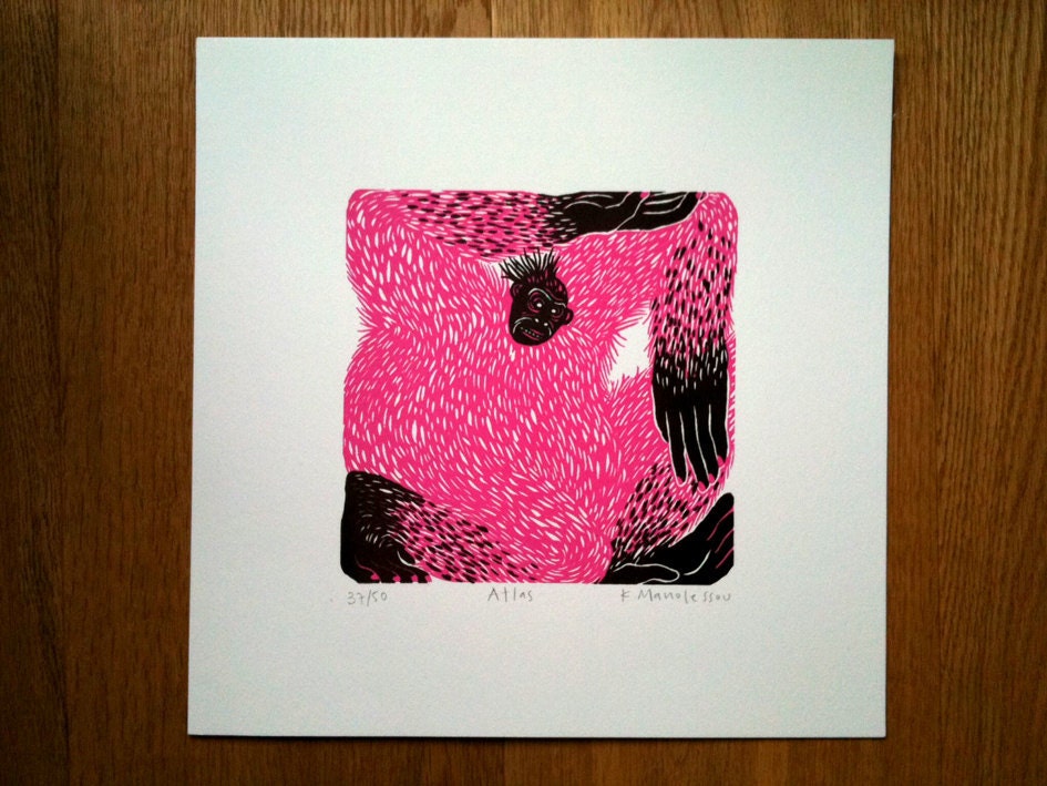 Atlas limited edition screenprint 37/50