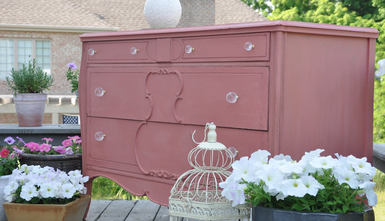 Pretty Painted PINK Drsser