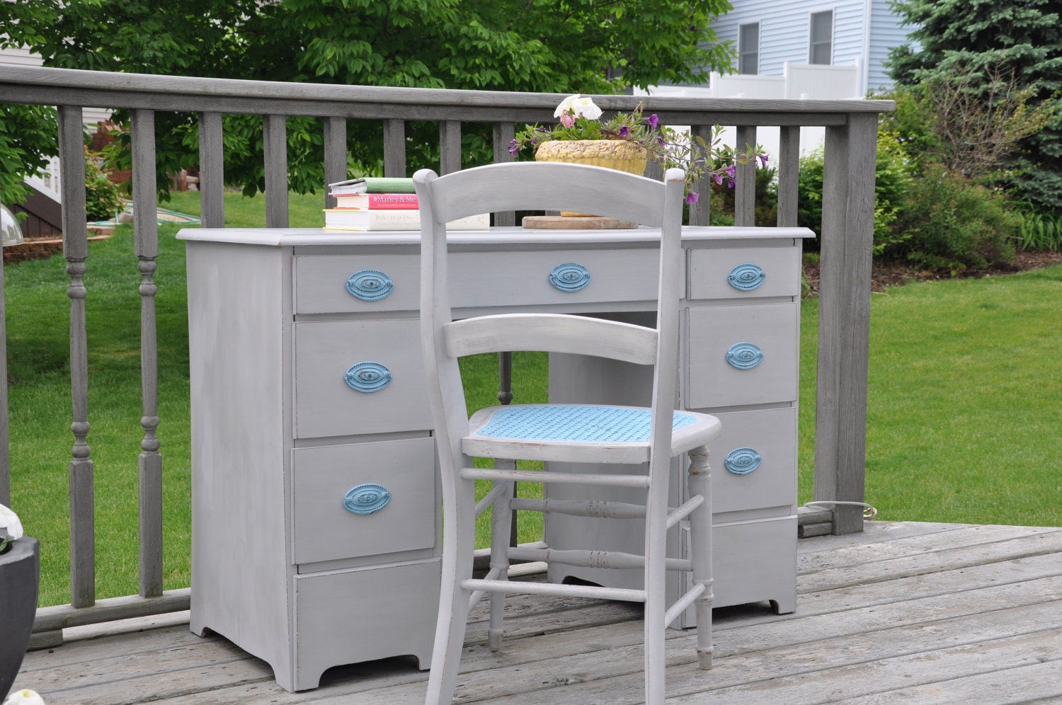 The Perfect Writing Desk with Vintage Chair