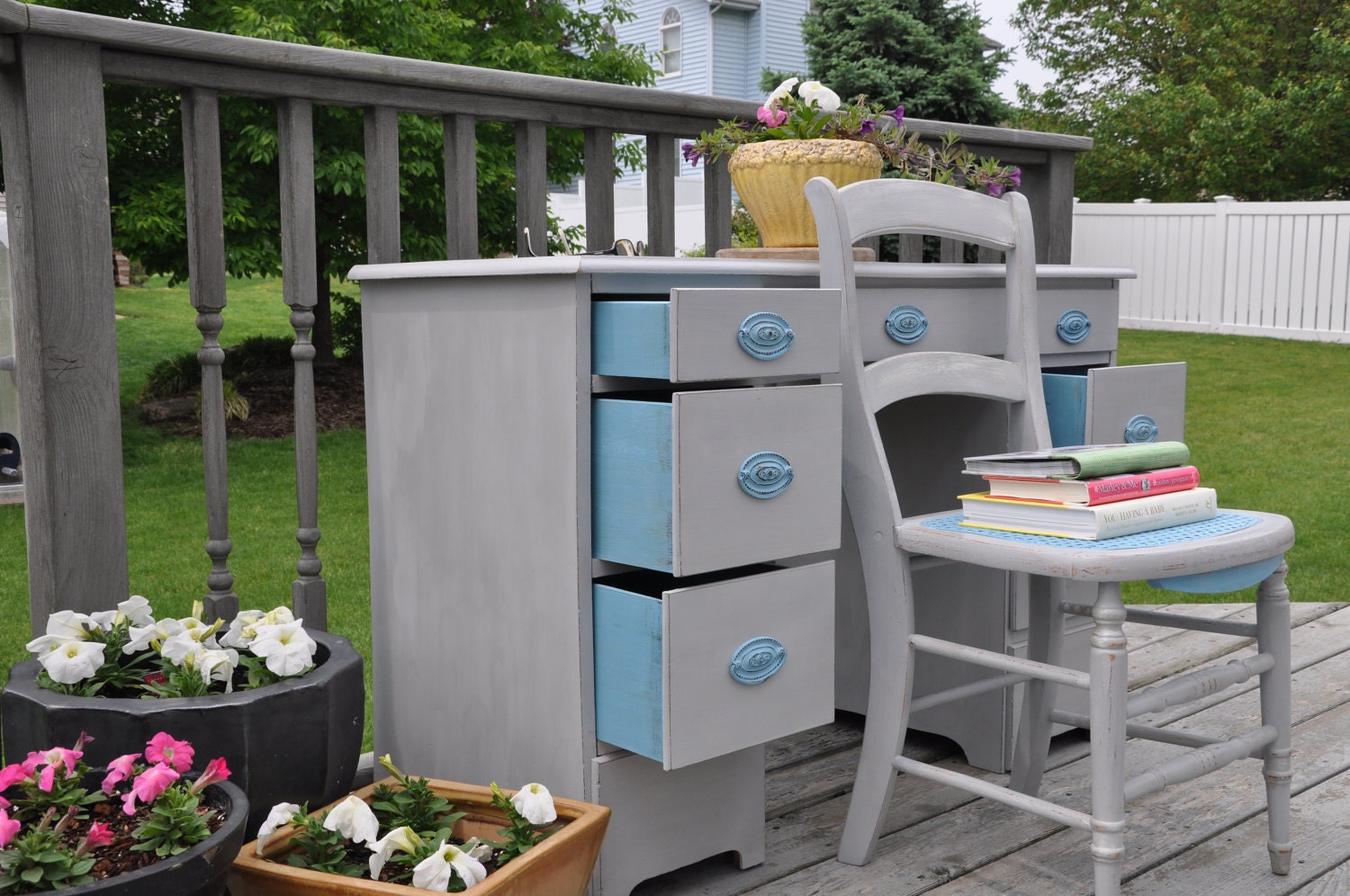 The Perfect Writing Desk with Vintage Chair